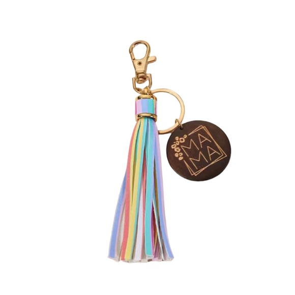 1pc, Tassel Car MAMA Keychain Pendant - Picture 5 of 6